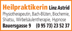 Anzeige Heilpraktikerin Linz Astrid