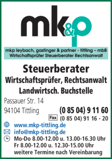 Anzeige Gastinger Manfred Steuerberater Rechtsanwalt