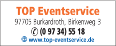 Anzeige TOP Eventservice