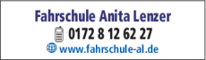 Anzeige Fahrschule Anita Lenzer