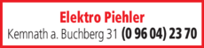 Anzeige Elektro Piehler