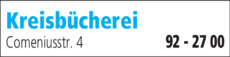 Anzeige Kreisbücherei Neustadt a.d. Aisch