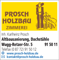 Anzeige Prosch Holzbau
