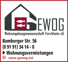 Anzeige GEWOG Wohnungsbaugenossenschaft Forchheim eG