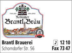 Anzeige Brantl Brauerei