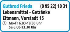 Anzeige Gutbrod Frieda