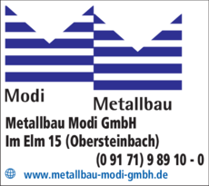 Anzeige Metallbau Modi GmbH