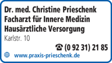 Anzeige Prieschenk Christine