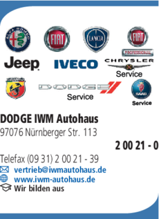 Anzeige DODGE IWM Autohaus