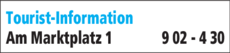 Anzeige Tourist-Information