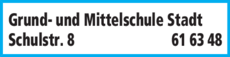 Anzeige Grund- und Mittelschule-Stadt