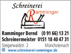Anzeige Ramminger Bernd