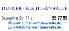 Anzeige Dufner Rechtsanwälte