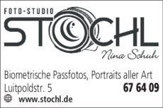Anzeige Foto-Studio Stochl