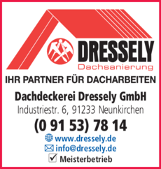 Anzeige Dachdeckerei DRESSELY GmbH