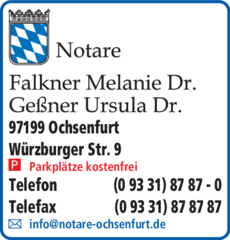 Anzeige Falkner Melanie Dr. u. Geßner Ursula Dr.