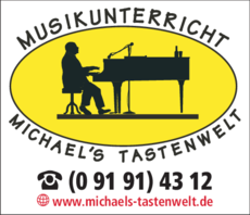 Anzeige Musikunterricht Michaels Tastenwelt
