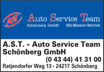 Anzeige A.S.T. - Auto Service Team