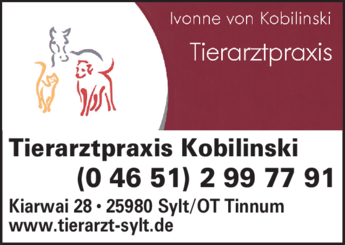 Anzeige Kobilinski Tierarztpraxis