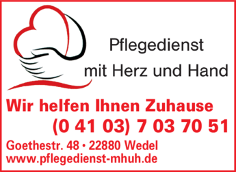 Pflegedienst Mit Herz Und Hand In Wedel In Das Ortliche