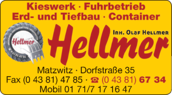 Hellmer Inh. Olaf Hellmer, Kieswerk in Matzwitz ⇒ in Das Örtliche