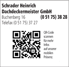 Anzeige Schrader Dachdeckermeister GmbH