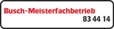 Anzeige Busch-Meisterfachbetrieb Anzeige Busch-Meisterfachbetrieb