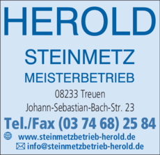 Anzeige Herold Werner Steinmetzbetrieb