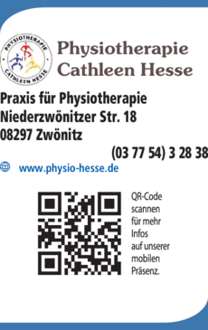 Anzeige Physiotherapie Cathleen Hesse