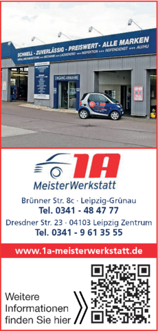 Anzeige 1A Meisterwerkstatt GmbH