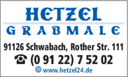 Hetzel Grabmale Beton Und Naturstein Gmbh In Schwabach 0912275