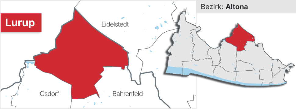 Stadtteil Lurup Übersichtskarte