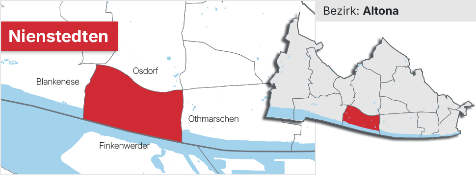 Stadtteil Nienstedten Übersichtskarte
