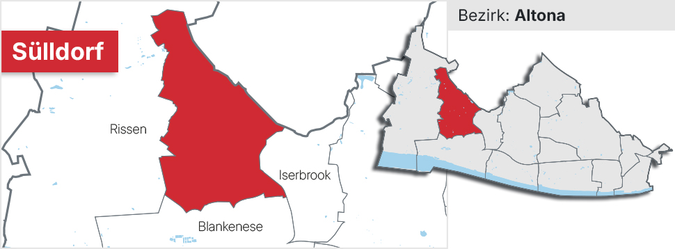Stadtteil Sülldorf Übersichtskarte