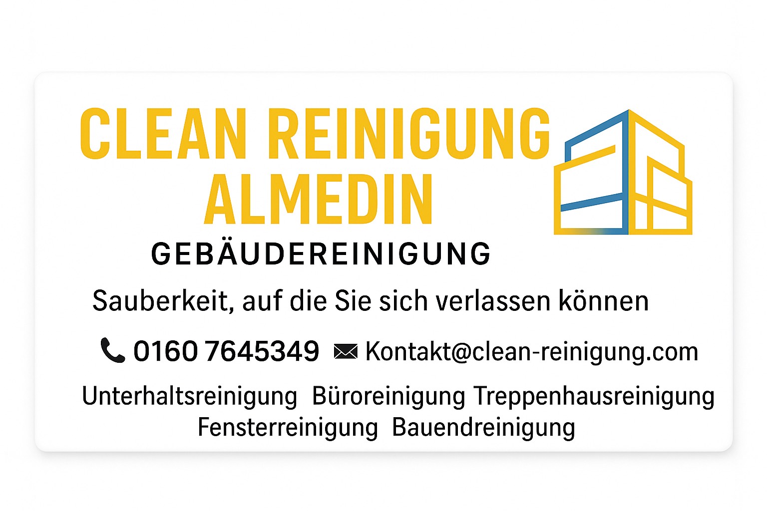 FirmenlogoClean Reinigung Almedin Gebäudereinigung Bad Münder am Deister