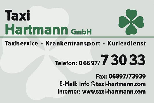 Kundenbild groß 1 TAXI HARTMANN GMBH / Taxiservice - Krankentransport - Kurierdienst