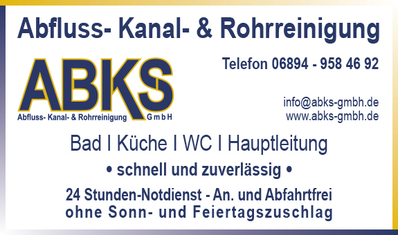 ABKS Abfluss-Kanal & Rohrreinigung GmbH in Sankt Ingbert - Logo