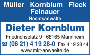 Kornblum Dieter Rechtsanwalt in Mannheim - Logo