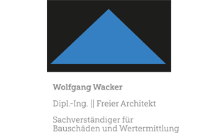Wacker Wolfgang Dipl.-Ing. Freier Architekt in Neustadt an der Weinstrasse - Logo