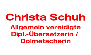 Schuh Christa Vereidigte Dipl.-Übersetzerin/Vereidigte Dolmetscherin in Saarbrücken - Logo
