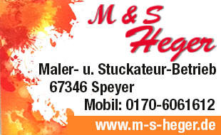 M & S Heger Maler- u. Stuckateur-Betrieb in Speyer - Logo