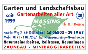 Massing Karl-Heinz Garten- u. Landschaftsbau