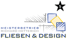 Kundenlogo von Fliesen & Design, Inh. Richard Hetterich