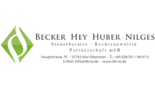 Kundenlogo von Becker Hey Huber Nilges Steuerberater Partnerschaft mbB Steuerberater Rechtsanwältin