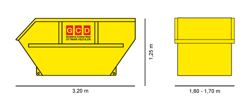 Container mit 5,5 m³