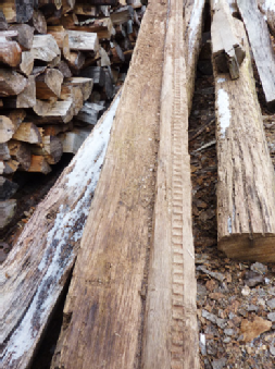 Verwendung - Überwiegend Eichenholz bis 500 J. alt