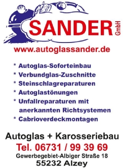 Sander GmbH Autoglas + Karosseriebau 1