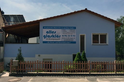 alles glasklar - die Glasreinigungsprofis Ihr glanzvoller Blick, ist für uns glasklare Sache in Eppstein - Logo