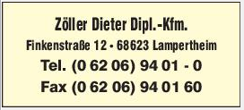 Zöller Dieter Dipl.-Kfm. in Lampertheim - Logo