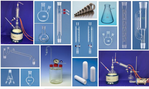 Apparaturen für Destillation, Synthese, Extraktion